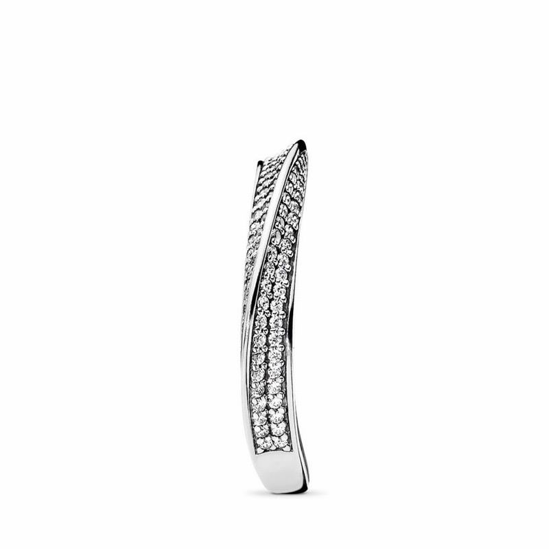 Pandora Elegant Waves Stackable Ring Silver Egypt AU5761980